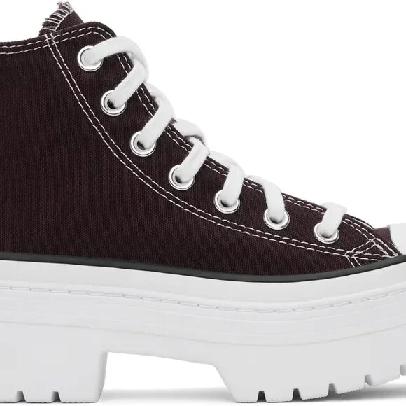 Converse Chuck Taylor All Star Lugged Heel Platform White Bloodstone W Sz 8 NEW - Picture 10 of 11